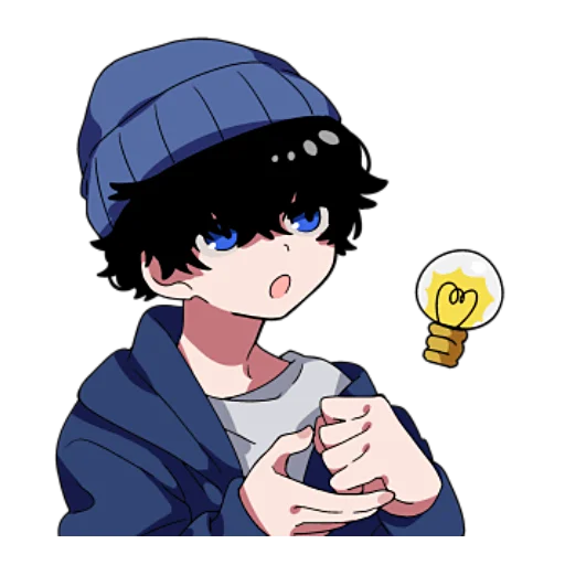 Стикер Тёмный и Светлый Кун 2 @nyasticks - 9