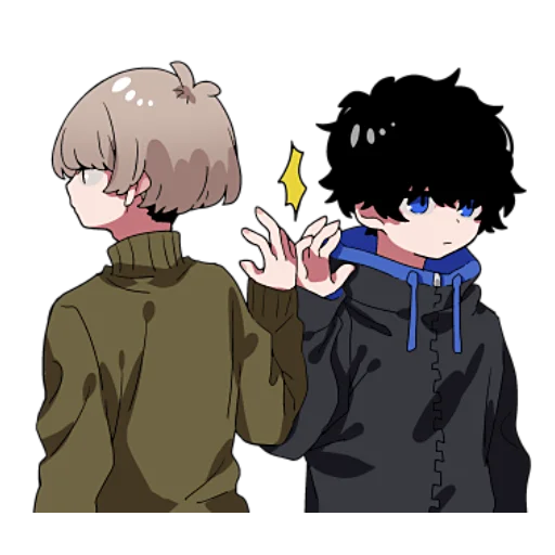 Стикер Тёмный и Светлый Кун 2 @nyasticks - 5