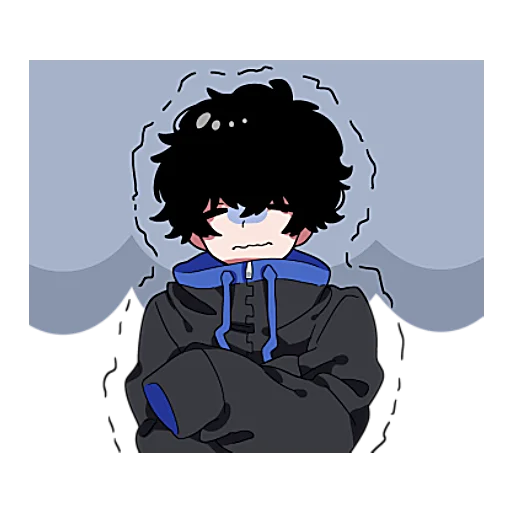 Стикер Тёмный и Светлый Кун 2 @nyasticks - 1