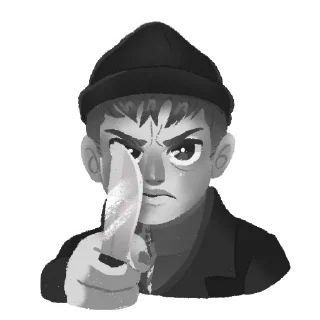 Стикер "Tiny Bunny / Зайчик №2" - 5