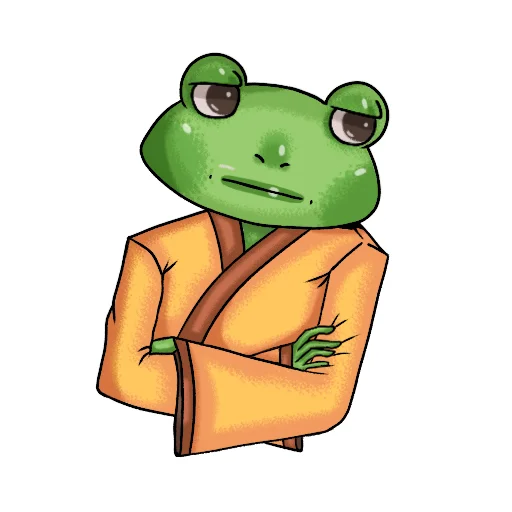 рисование лягушка иллюстрация