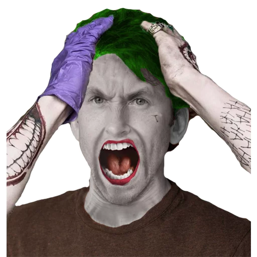 human face jaw shout