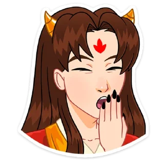 Стикер Токанава Тояма @nyasticks - 10