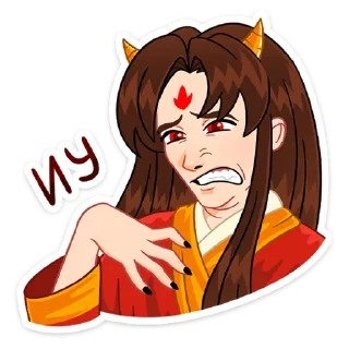 Стикер Токанава Тояма @nyasticks - 3