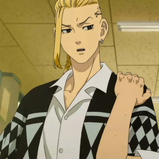 anime cartoon human face