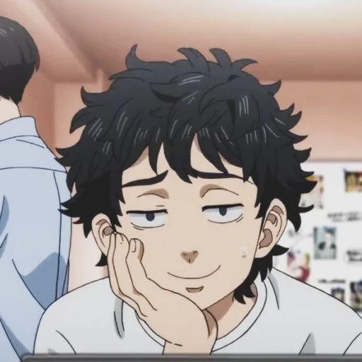 anime cartoon human face