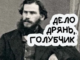 Sticker На словах ты Лев Толстой, а на деле @vyderzhites - 6