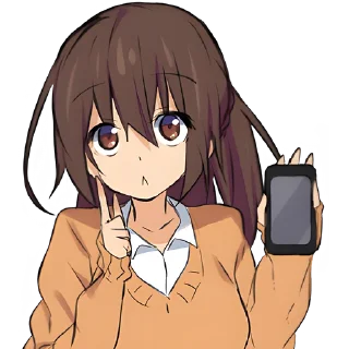 Sticker Томная-тян 2 @Nyasticks - 7