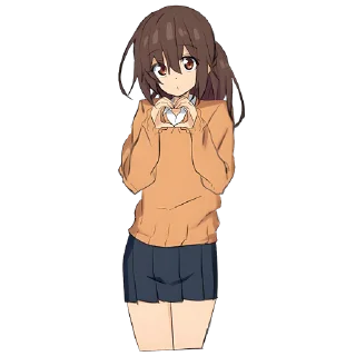 Стикер Томная-тян @Nyasticks - 9