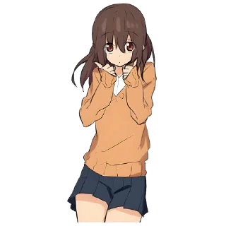 Стикер Томная-тян @Nyasticks - 1