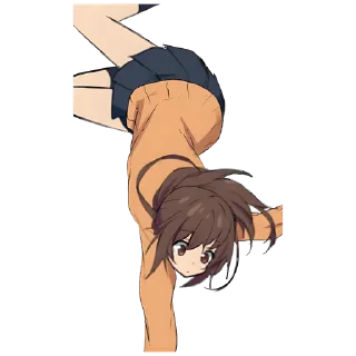 Стикер Томная-тян @Nyasticks - 4