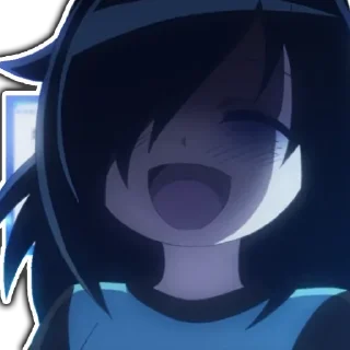 Sticker Tomoko by @anime_stickerr - 10