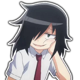 Sticker Tomoko by @anime_stickerr - 2
