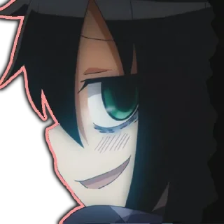Sticker Tomoko by @anime_stickerr - 4