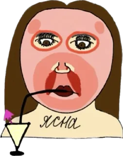 Sticker Светочка рисует - 1