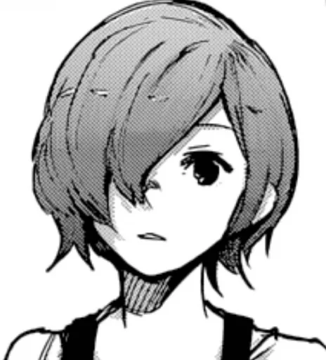 Стикер 霧嶋 董香 2 by @tokyoghoulstickers - 0