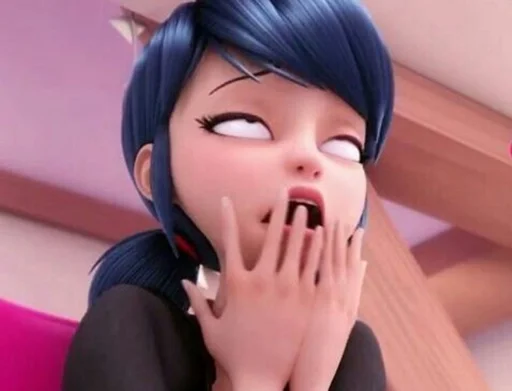 cartoon anime human face