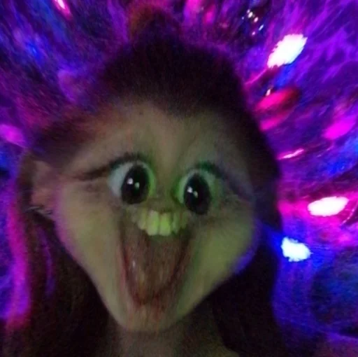 human face smile iris