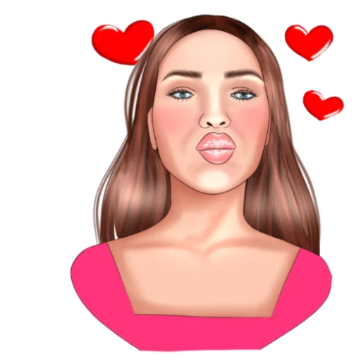 губная помада человеческое лицо иллюстрация