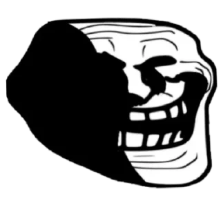 Стикер Troll face - 1