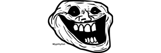 Sticker Trollface @MYpl4ylist - 2