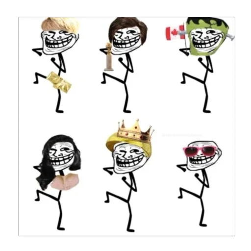 Стикер Trollface687 - 1