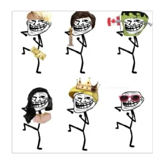 Sticker Trollface - 10