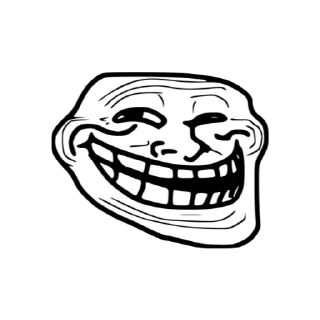 Sticker Trollface by @Zamy100 - 2