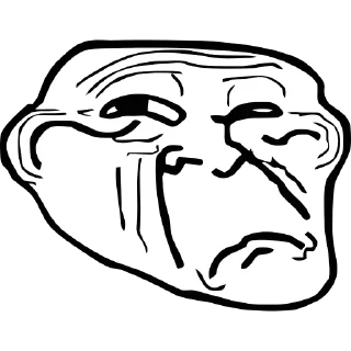 Sticker Trollface by @Zamy100 - 3