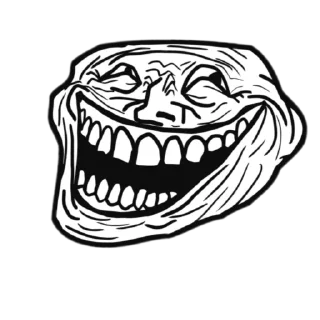 Sticker Trollface by @Zamy100 - 1