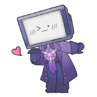 Sticker Тв мен - 1