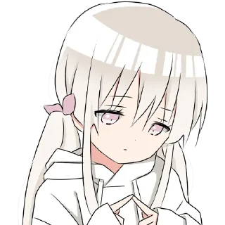 Sticker Тян в толстовке 2 @nyasticks - 3