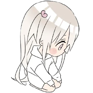 Sticker Тян в толстовке 2 @nyasticks - 9