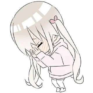 Sticker Тян в толстовке 2 @nyasticks - 11