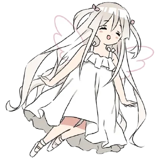 Sticker Тян в толстовке 2 @nyasticks - 4