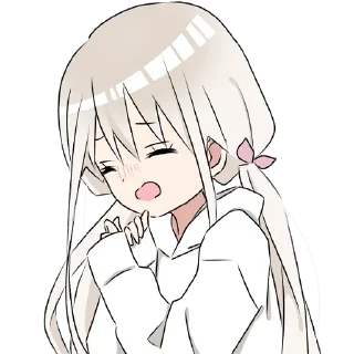 Стикер Тян в толстовке @nyasticks - 8