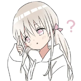 Стикер Тян в толстовке @nyasticks - 1