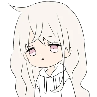 Стикер Тян в толстовке @nyasticks - 4