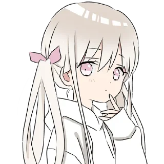 Стикер Тян в толстовке @nyasticks - 11