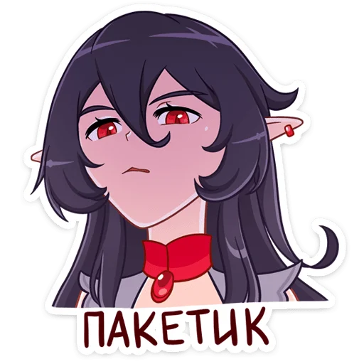 Sticker Тёмная Айрис @nyasticks - 11