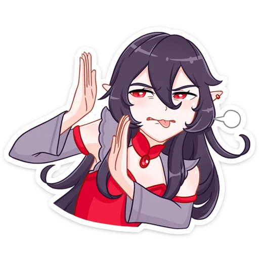 Sticker Тёмная Айрис @nyasticks - 1