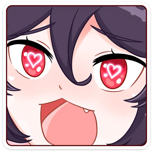 Sticker Тёмная Айрис @nyasticks - 0