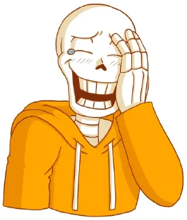 Sticker Underswap Papyrus - 8