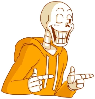 Sticker Underswap Papyrus - 3