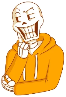 Sticker Underswap Papyrus - 7