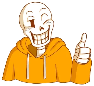 Sticker Underswap Papyrus - 4
