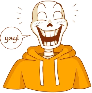 Sticker Underswap Papyrus - 0
