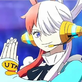 Стикер UTA ワンピース赤❤️🤍 - 9