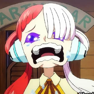 Стикер UTA ワンピース赤❤️🤍 - 8