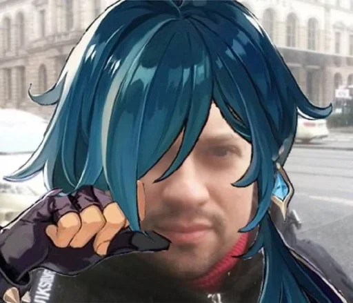 cartoon human face anime